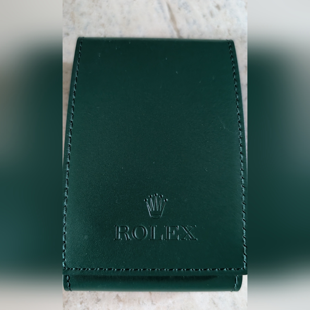 Rolex Dark Green Leather Card Watch Holder Rolex Dark Green Leather Card Watch Holder